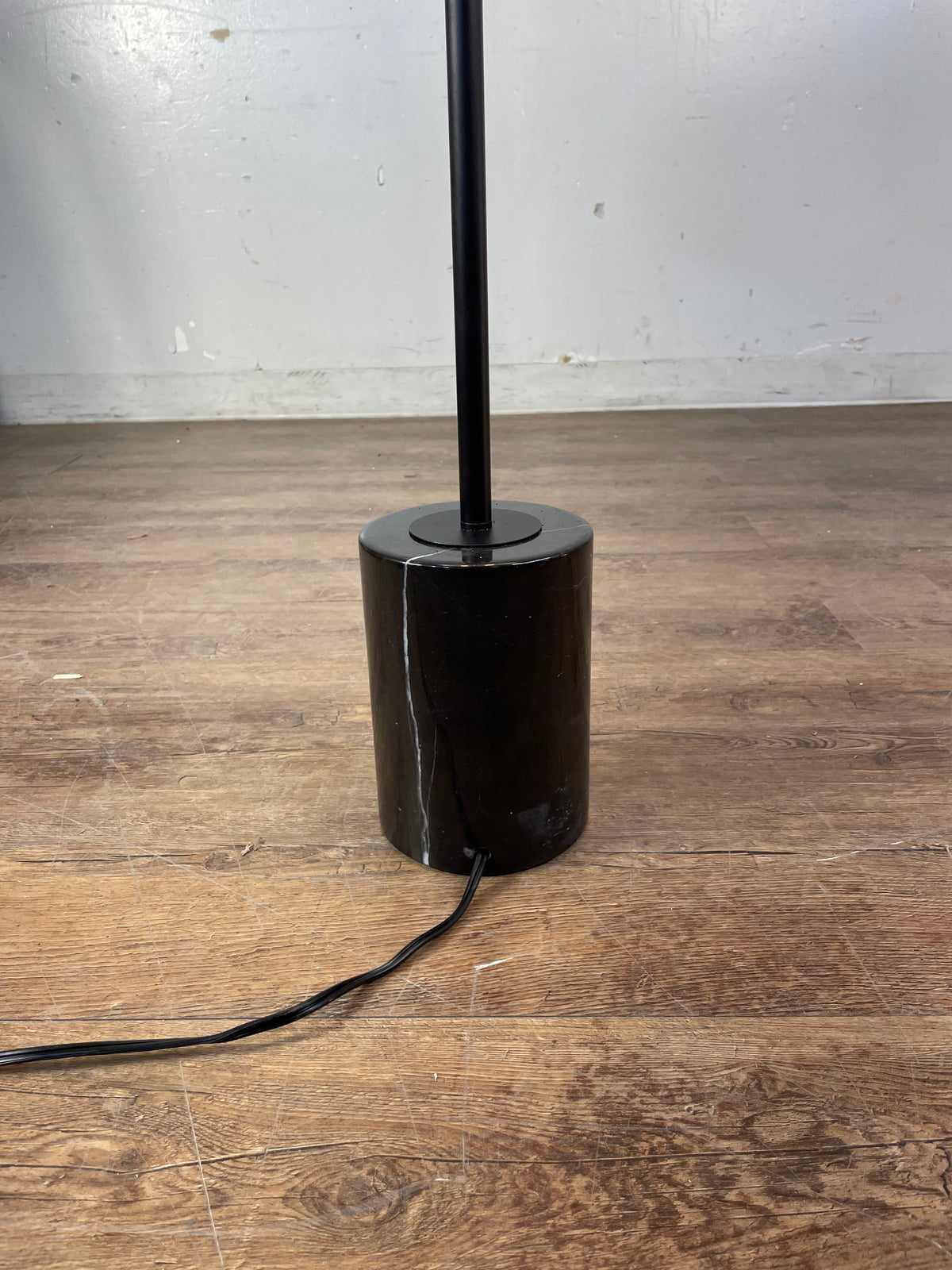 Matte Black Marble Floor Lamp