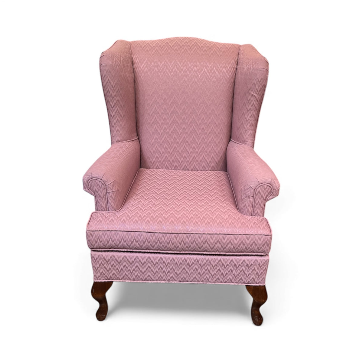 Pink Wingback Accent Armchair