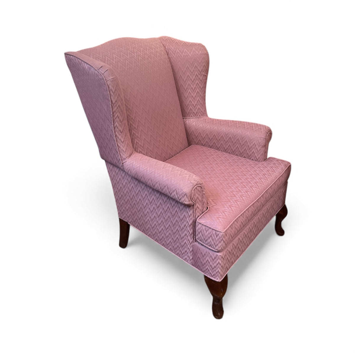Pink Wingback Accent Armchair