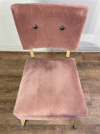 Small Pink Upholstered Accent Chair