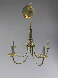 5-Light Brass Chandelier