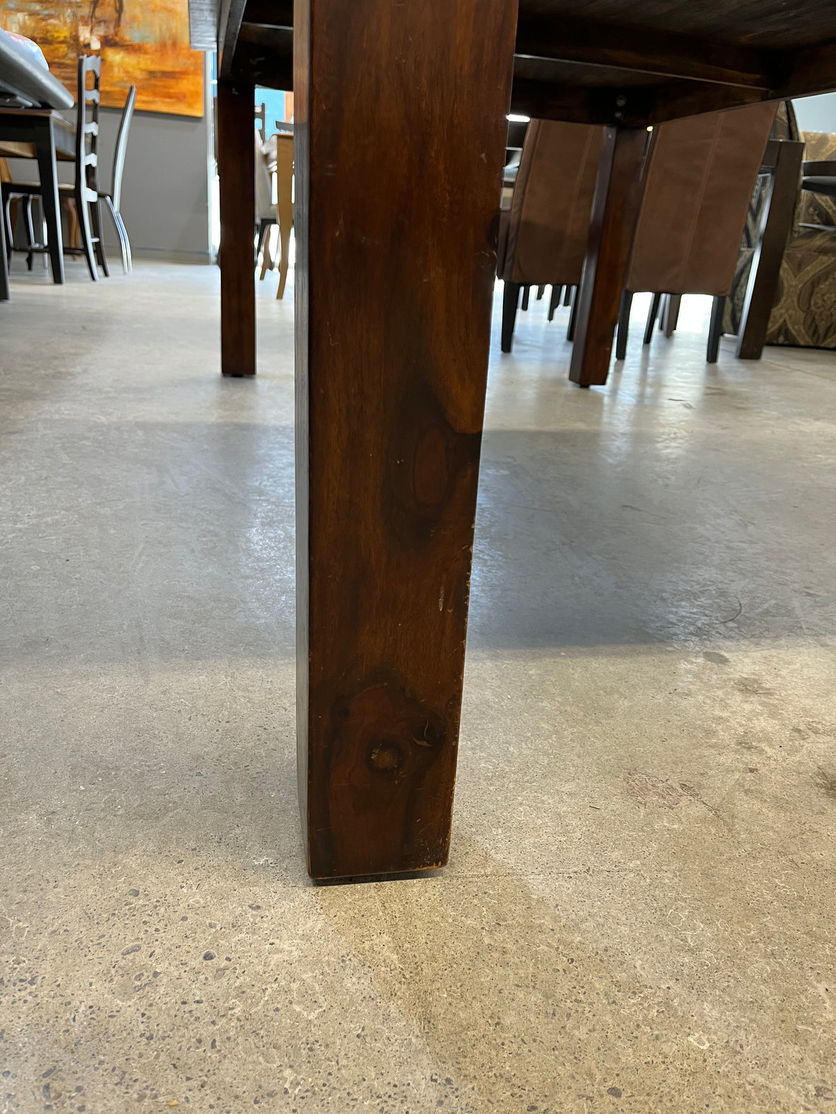 83"W Mahogany Dining Table