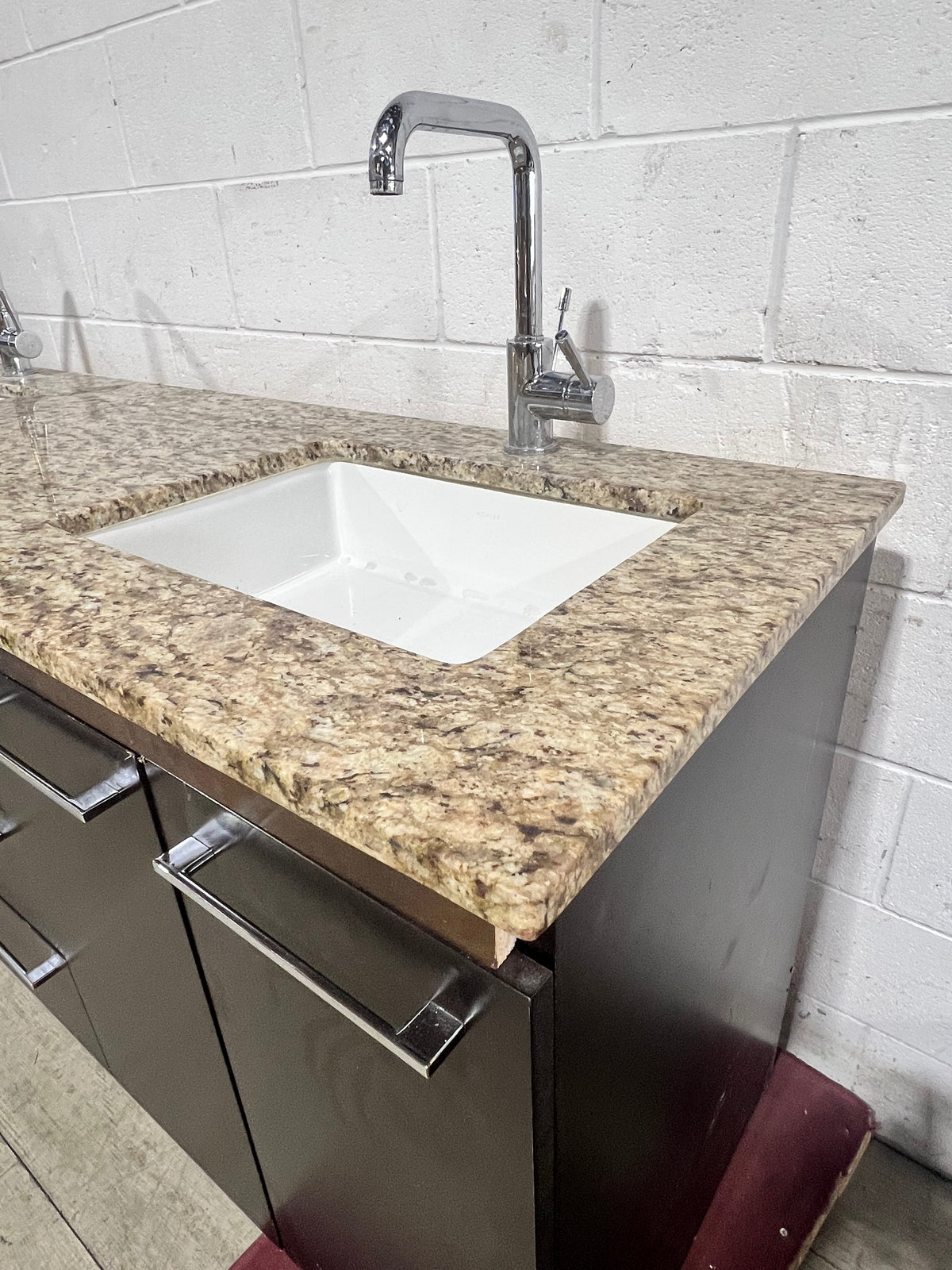 Stone Top Double Vanity