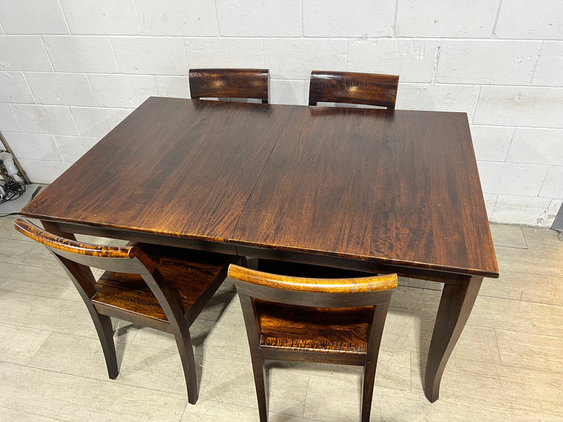 Crate & Barrel Extendable Dining Table Set - 4 Chairs