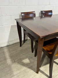 Crate & Barrel Extendable Dining Table Set - 4 Chairs