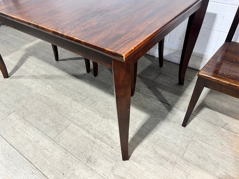 Crate & Barrel Extendable Dining Table Set - 4 Chairs