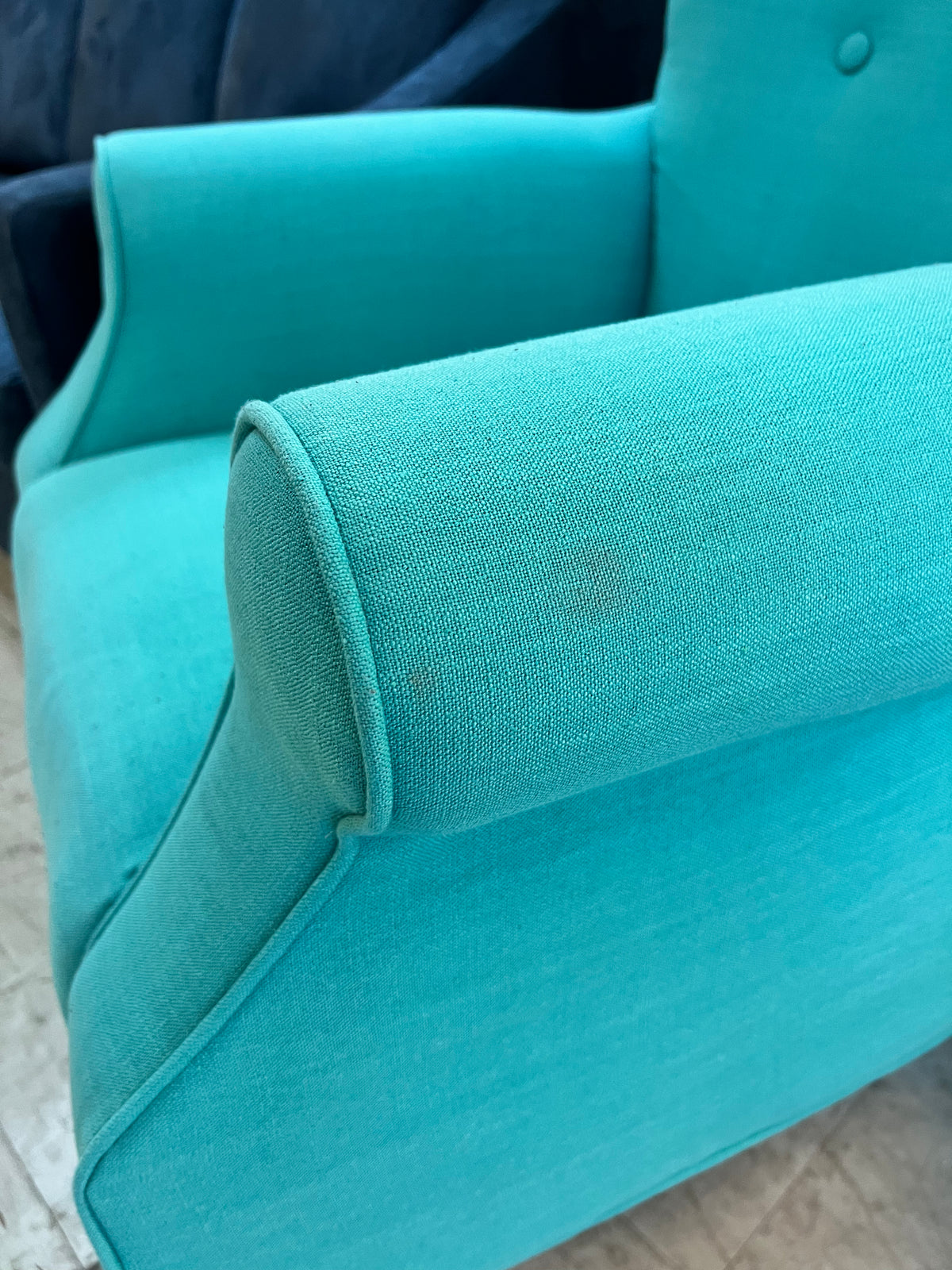 Teal Wingback Chair