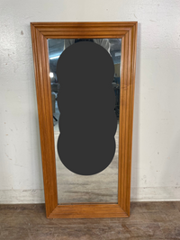 Rectangular Wooden Framed Mirror