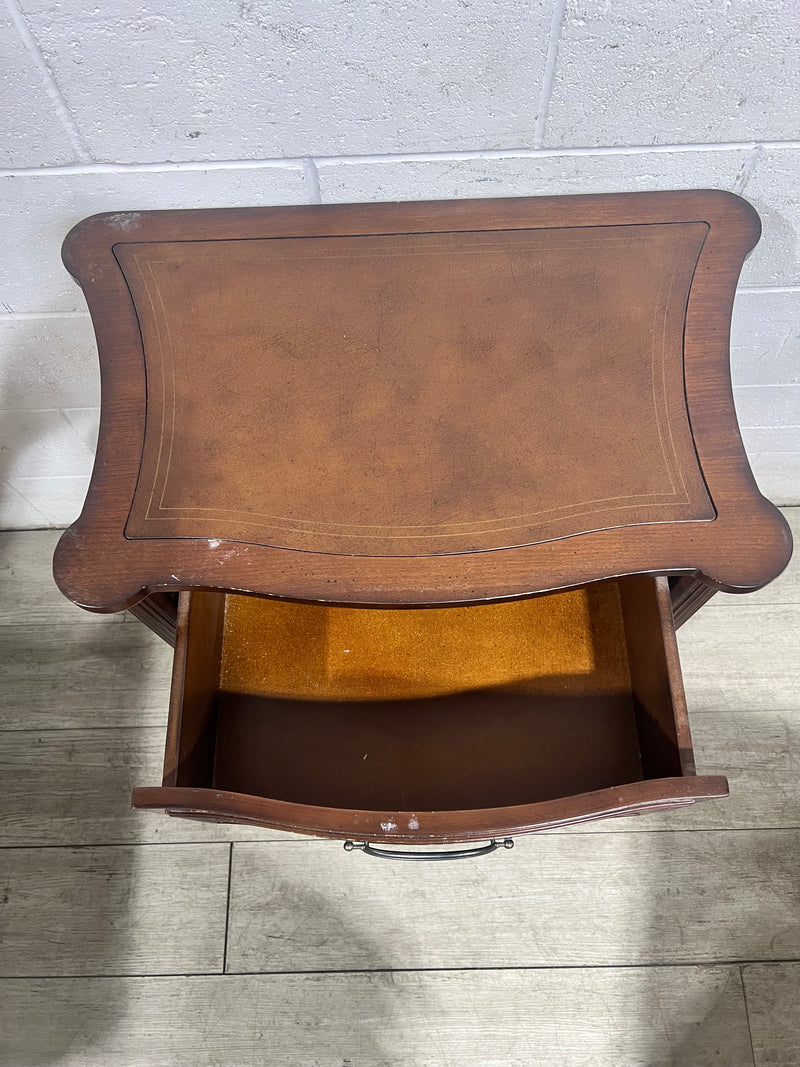 Bombay Leather Top Nightstand