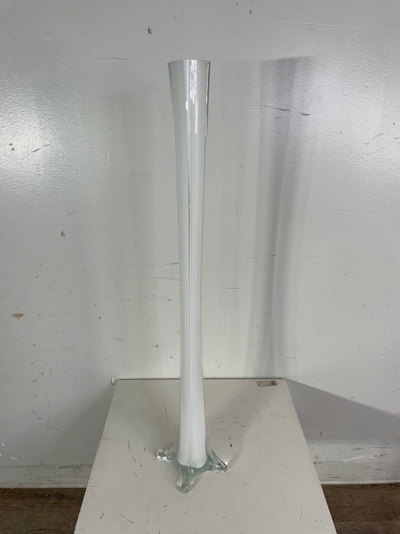 36" White Eiffel Tower Vase