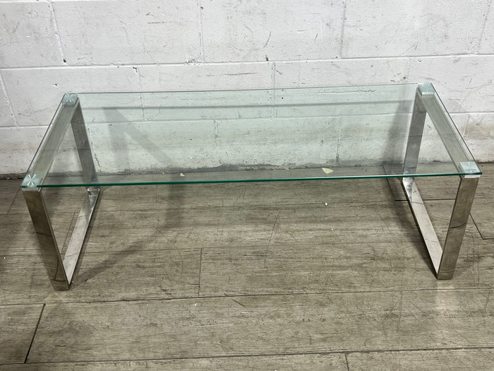 Modern Glass Top Coffee Table