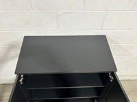 Black 2 Door Cabinet
