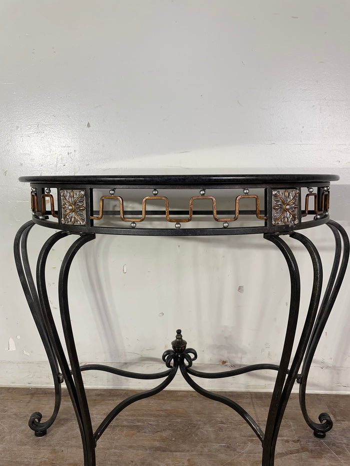 Half Circle Iron Wrought Hall Table