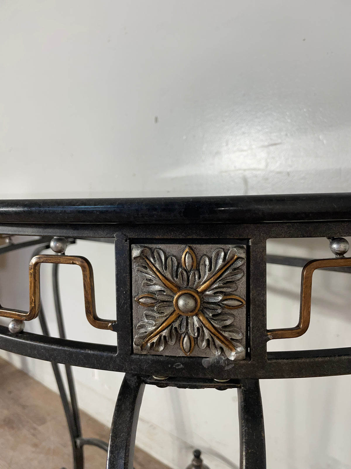 Half Circle Iron Wrought Hall Table