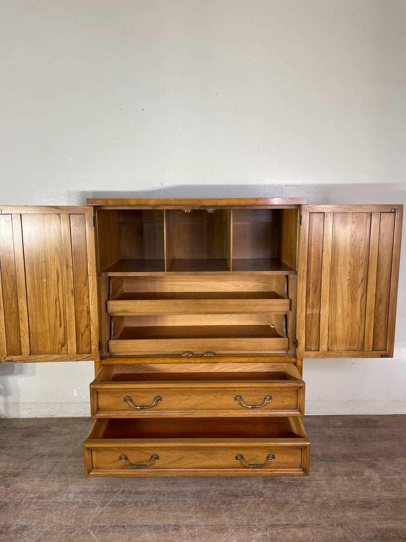 Wood Carved Armoire Wardrobe