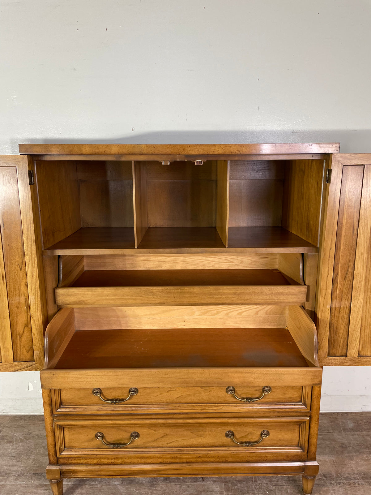 Wood Carved Armoire Wardrobe