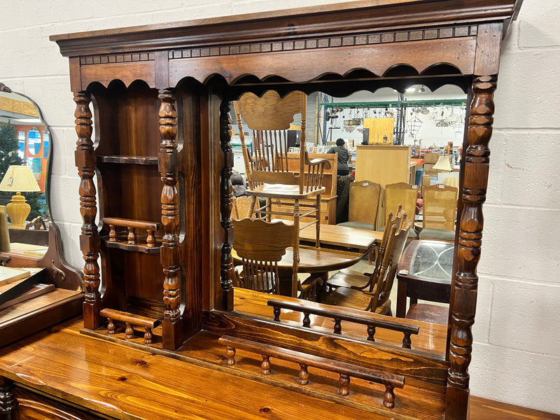 Solid Wood Dresser With Mirror