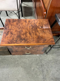 Walnut Burl Nightstand