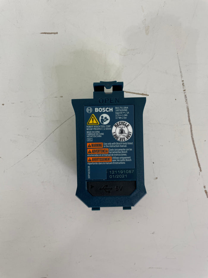 Bosch 3.7V Lithium-Ion 1.0 Ah Battery with USB Charging