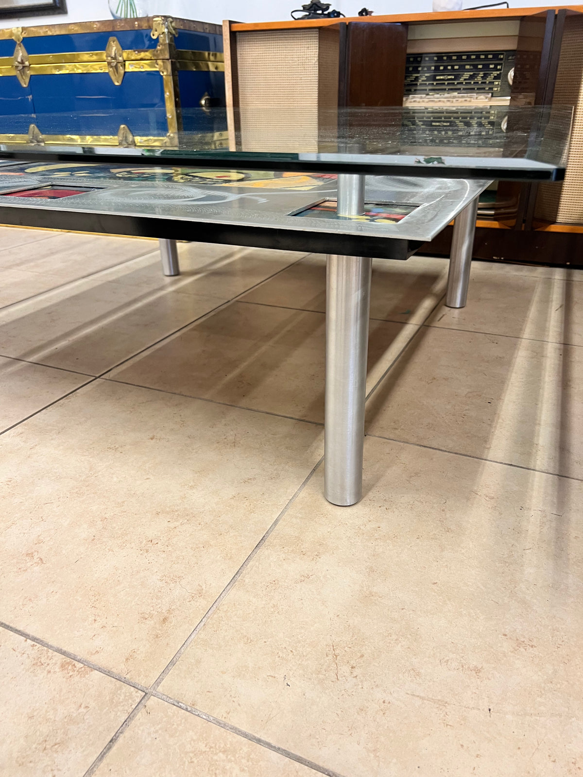 Modern Masterpiece Glass Coffee Table