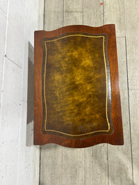 Leather Top Coffee Table