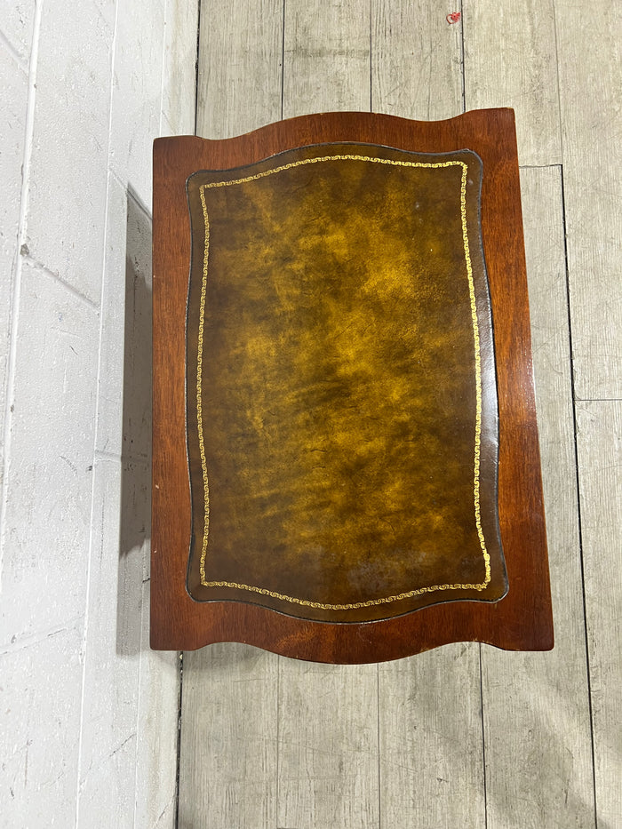 Leather Top Coffee Table