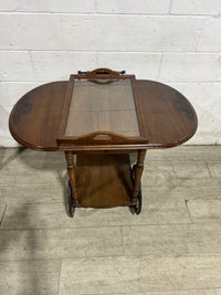 Vintage Craftsman Drop-Leaf Tea Cart