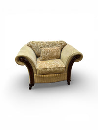 Beige Traditional Upholstered Armchair