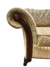 Beige Traditional Upholstered Armchair