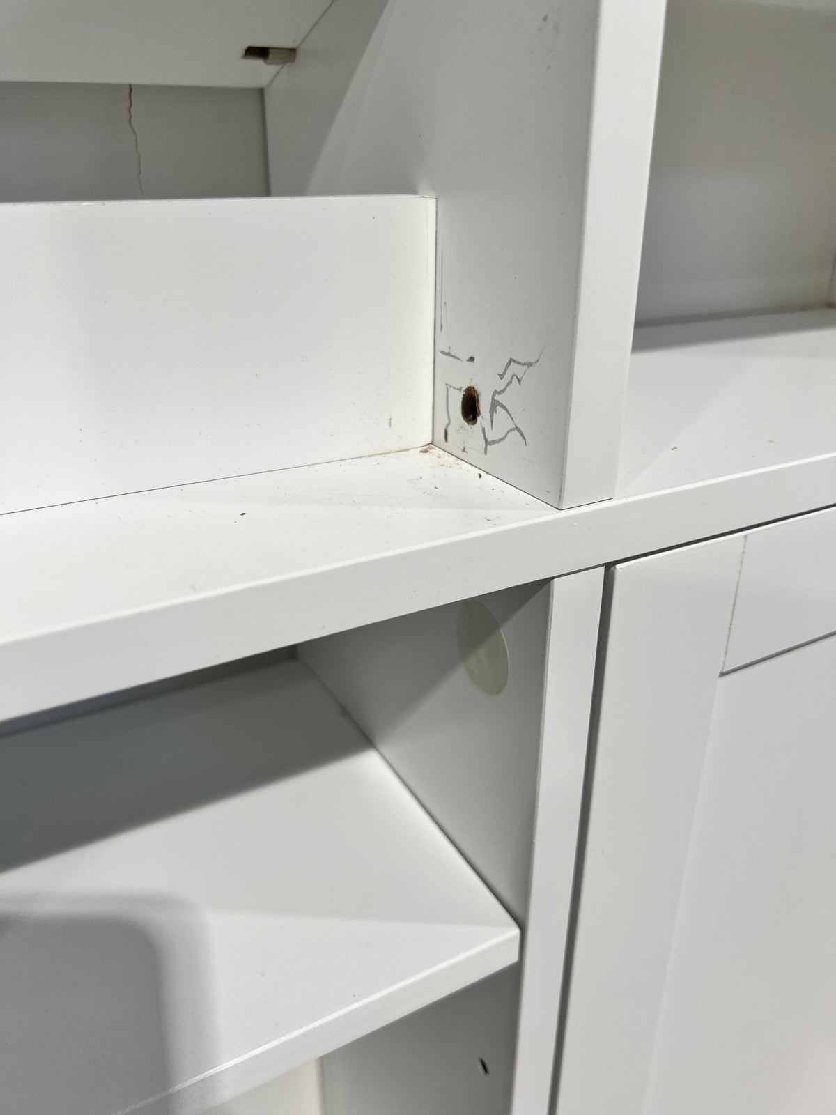 White Cubby Organizer - 1 Door
