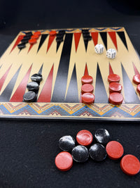 Ten Thousand Villages Ancient Games Set  Chess/ Backgammon