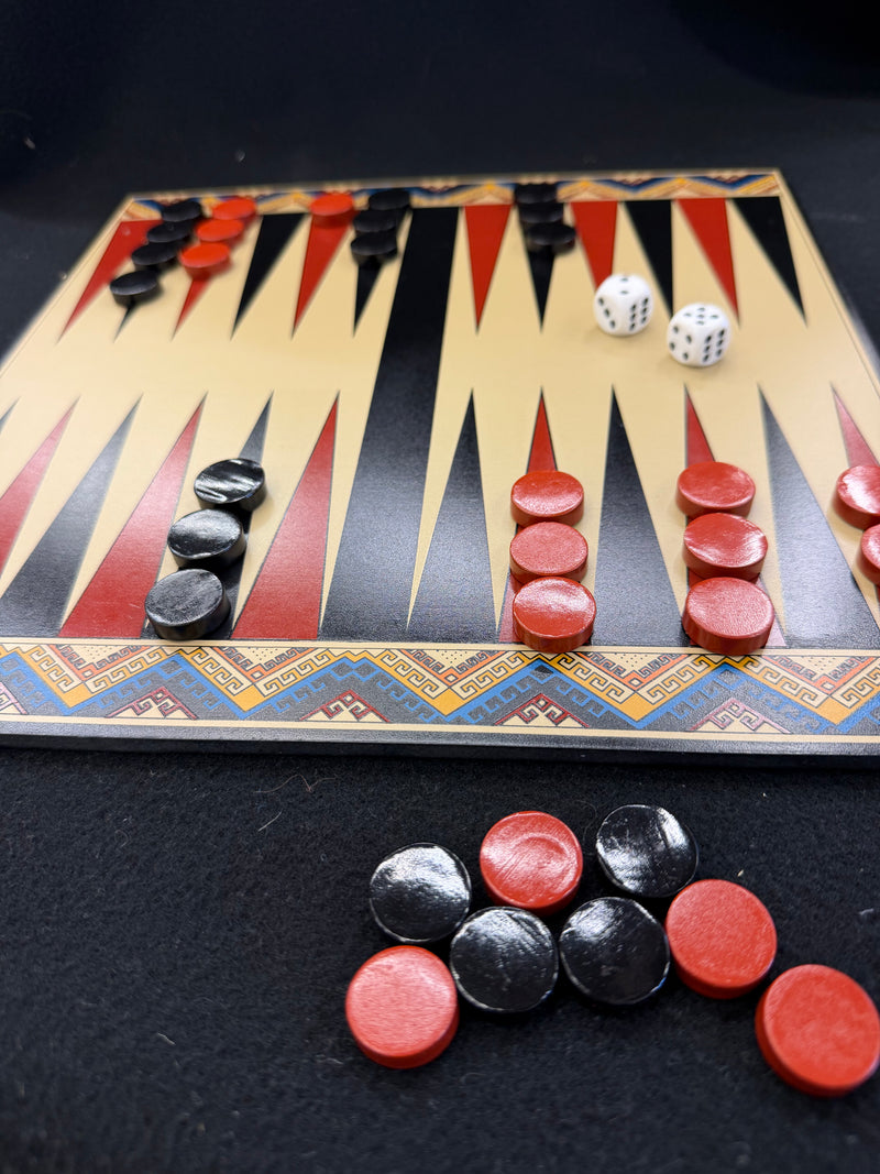 Ten Thousand Villages Ancient Games Set  Chess/ Backgammon