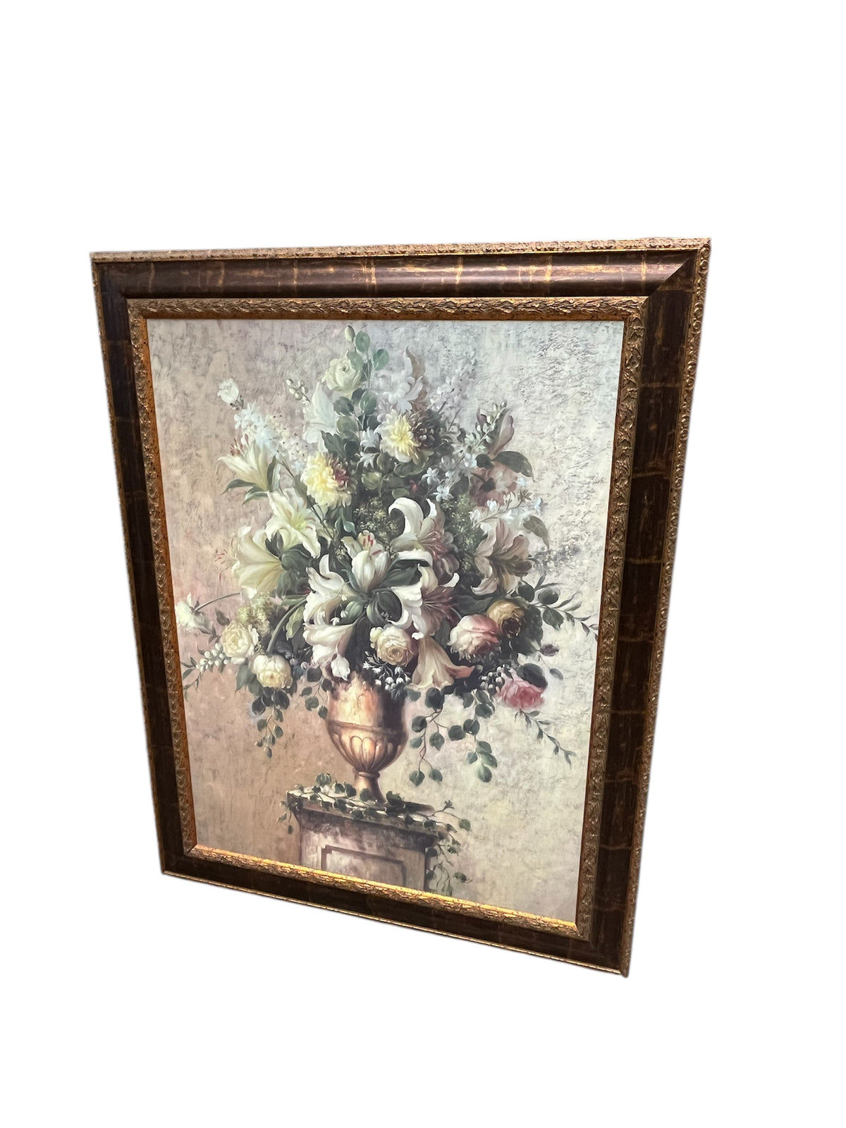 Large Printed Floral Artwork