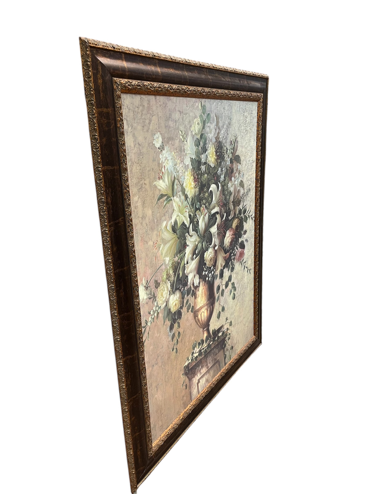 Large Printed Floral Artwork