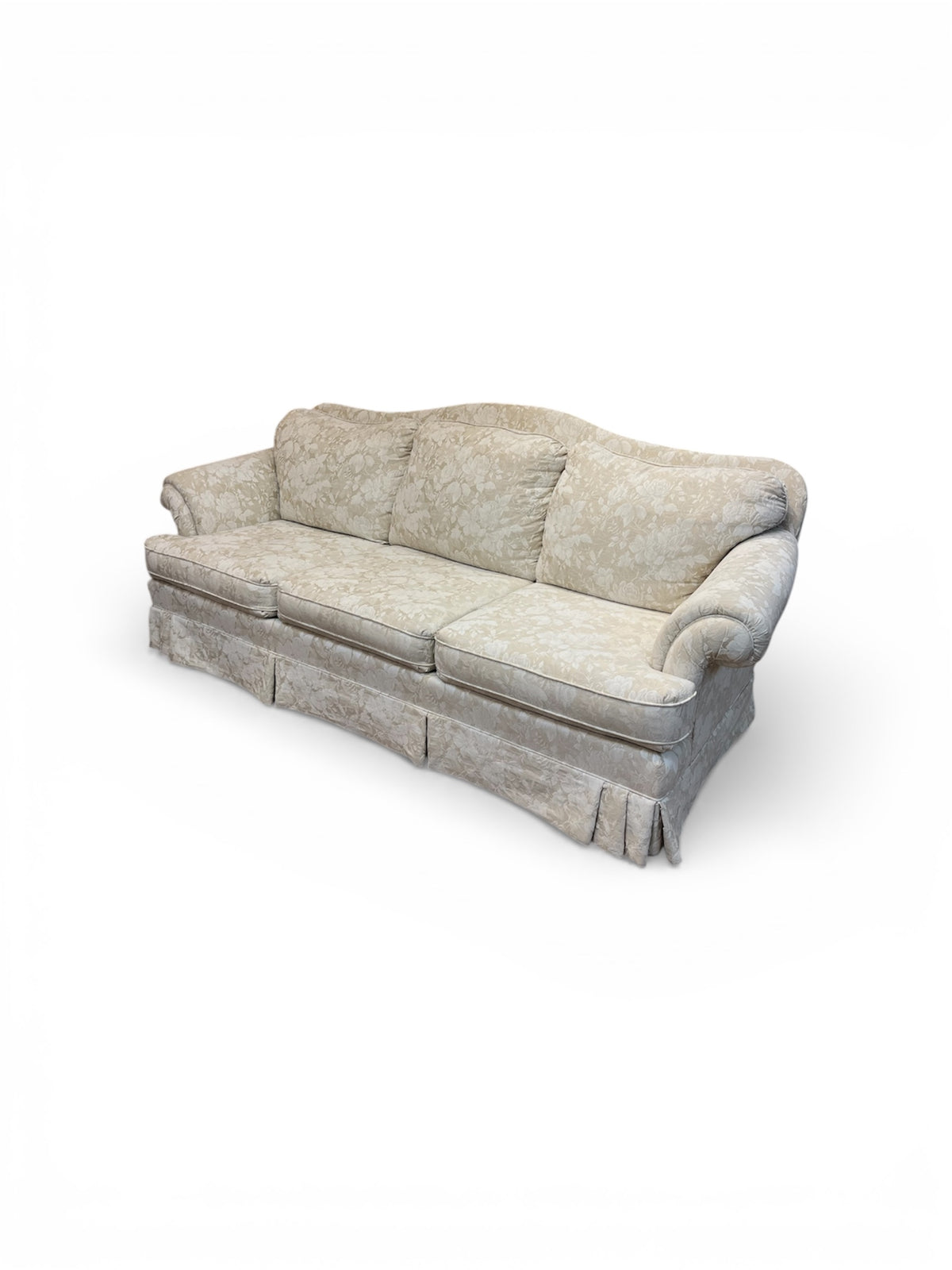 3 Seater Sofa with Floral Upholstery