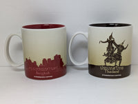 Complete Set of Two Starbucks Collectable 3 oz Espresso Mugs (Thailand/Bangkok)