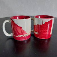 Complete Set of Two Starbucks Collectable 3 oz Espresso Mugs (Copenhagen/Denmark)