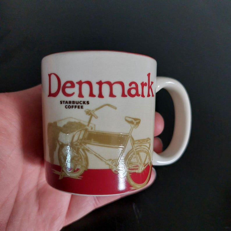 Complete Set of Two Starbucks Collectable 3 oz Espresso Mugs (Copenhagen/Denmark)