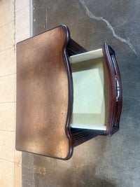Ornate Traditional Dark Wood Nightstand