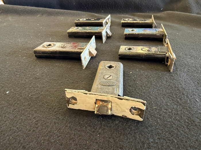 Set of 7 Vintage Corbin Tubular Mortice Latches