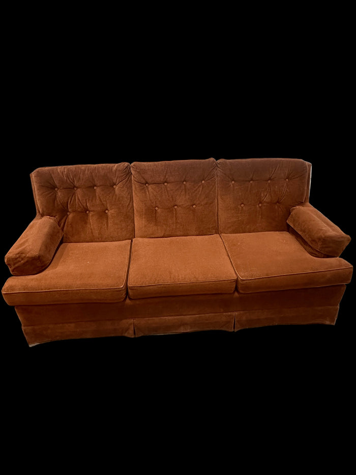 Brown 3 seater sofa
