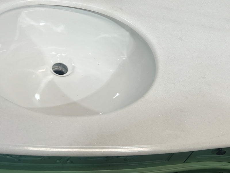 Lunette 42'' Single Bathroom Vanity with Engineered Marble Top