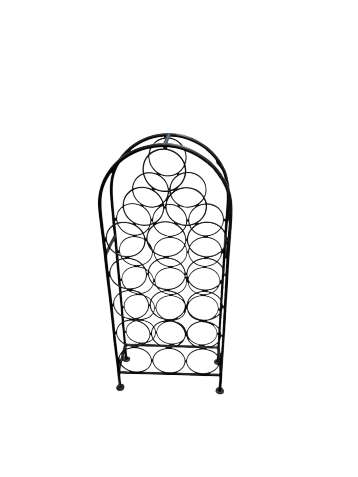 Black Finish Freestanding Standing Wine Rack