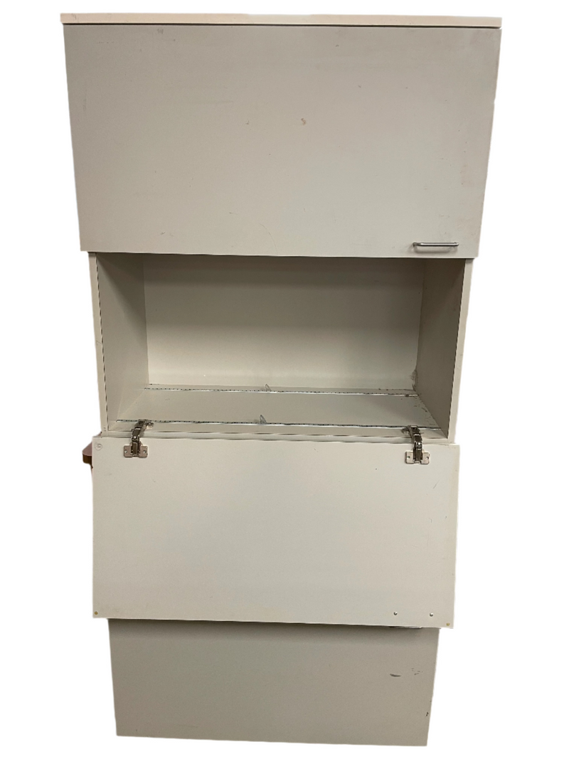 73" Grey Storage Cabinet