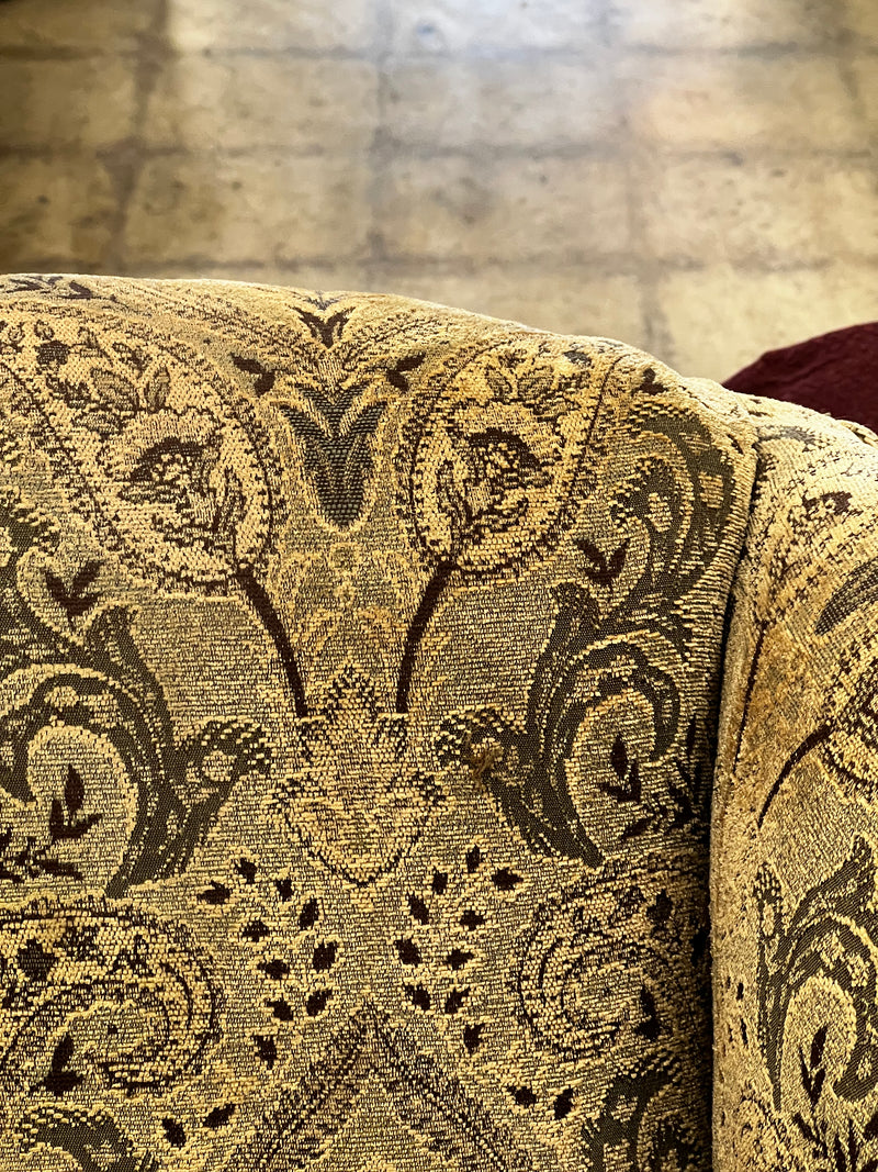 Paisley Upholstered Wingback Chair