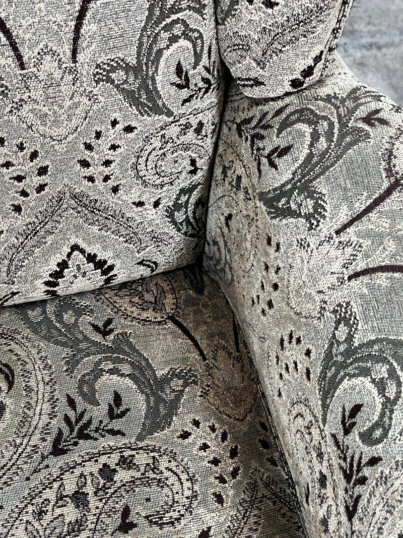 Paisley Upholstered Wingback Chair