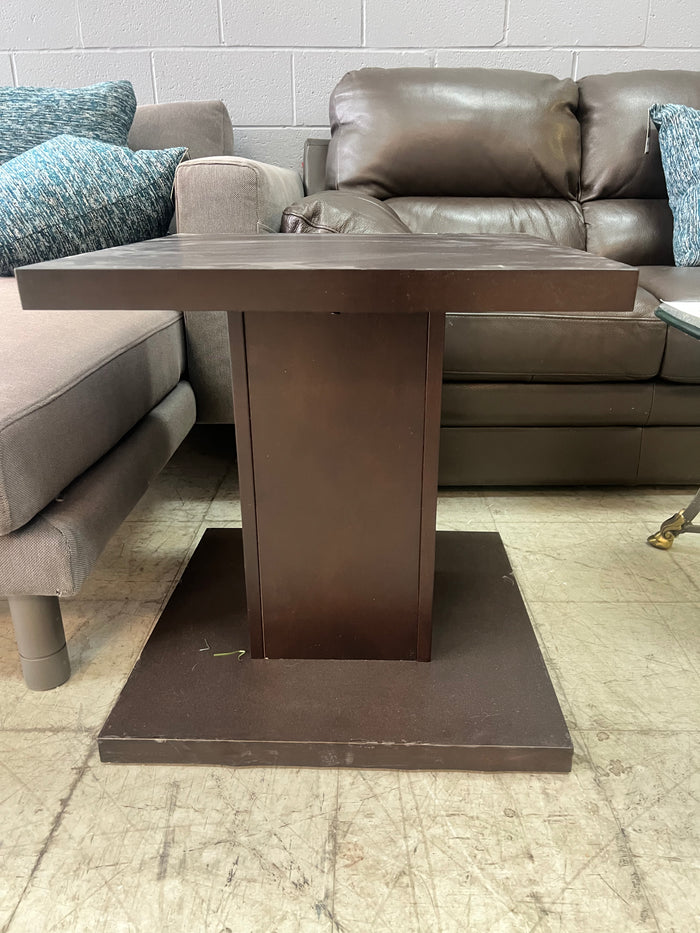 Floating Fruitwood End Table