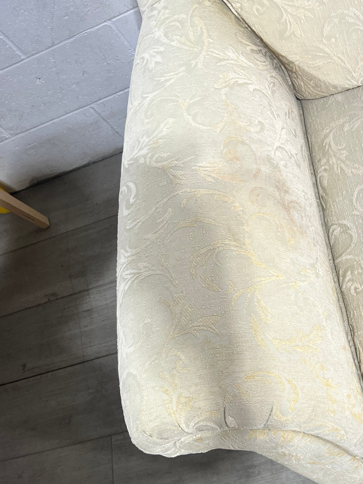 Blond Yellow Loveseat