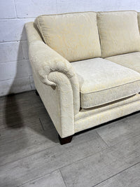 Blond Yellow 3-Seater Soffa