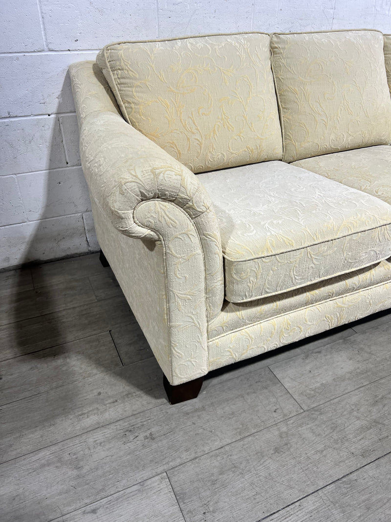 Blond Yellow 3-Seater Soffa